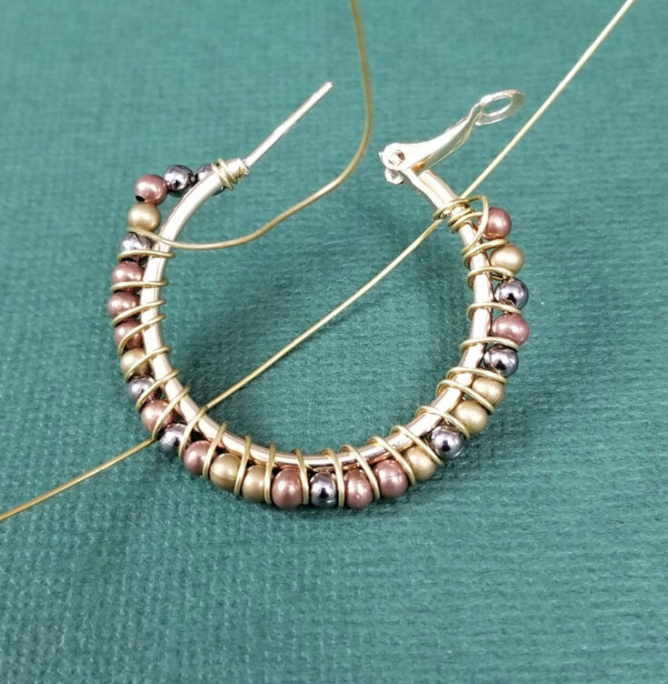 How To Wire Wrap Hoop Earrings Moms And Crafters