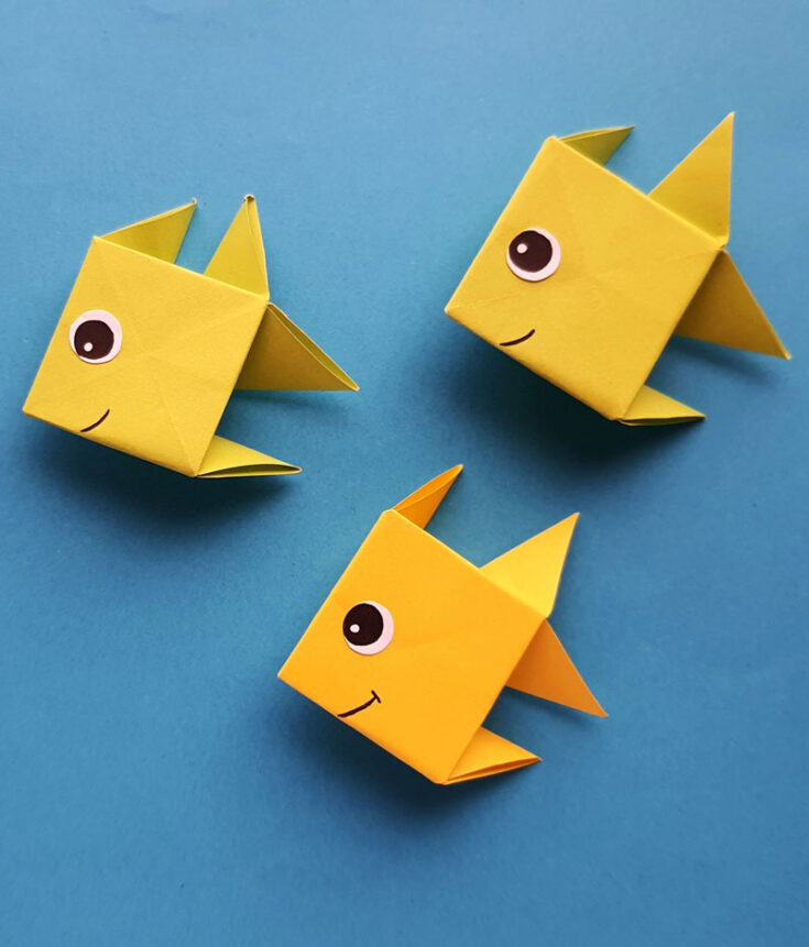 Origami Fish Easy Tutorial For Beginners Moms And Crafters