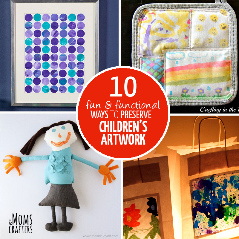 12 Creative Ways to Display and Preserve Kids' Artwork