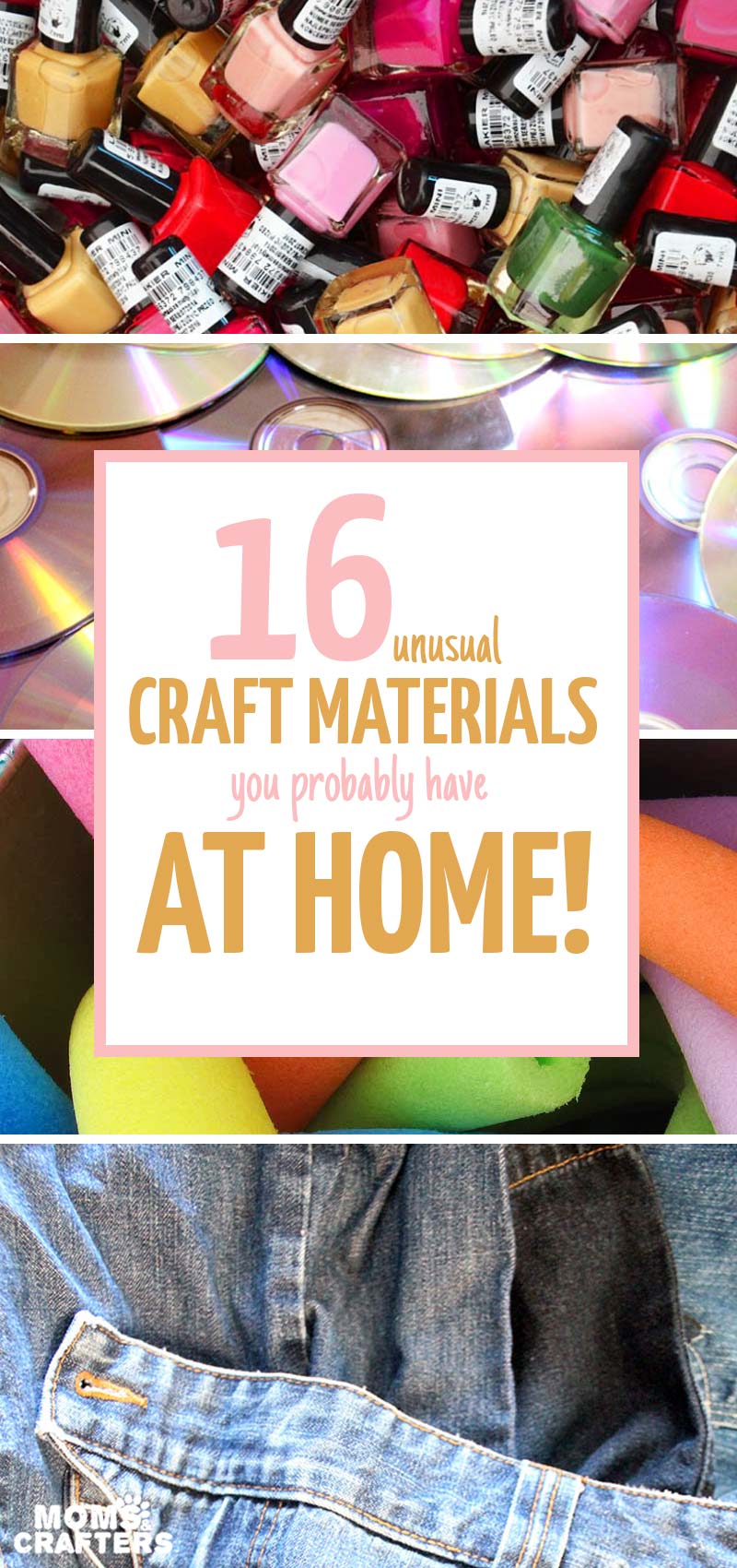 16 Unconventional Craft Supplies that are Free or Cheap * Moms and Crafters