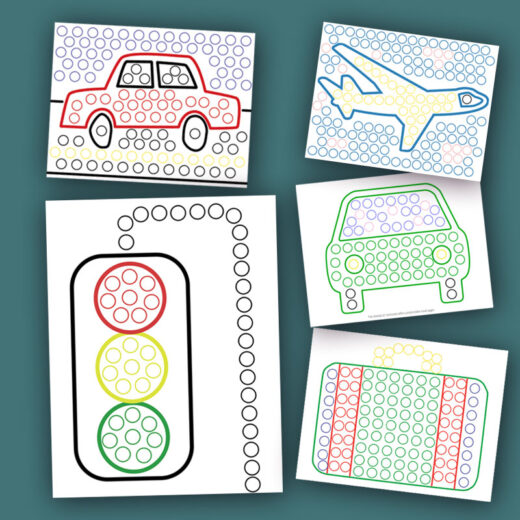 Printable Travel Sheets for Mini Do a Dot * Moms and Crafters