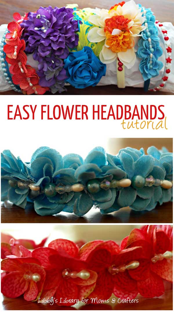 Easy Flower Headband Tutorial Moms And Crafters - learn how to make an easy flower headband with this super simple tutorial