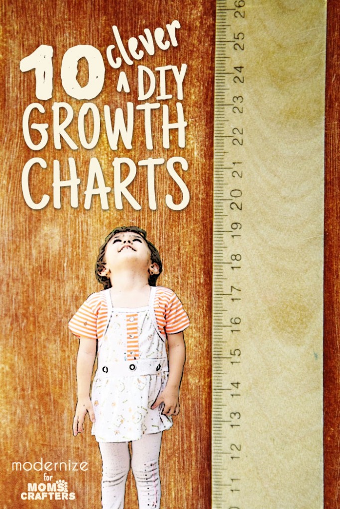 10 Clever DIY Growth Charts * Moms and Crafters