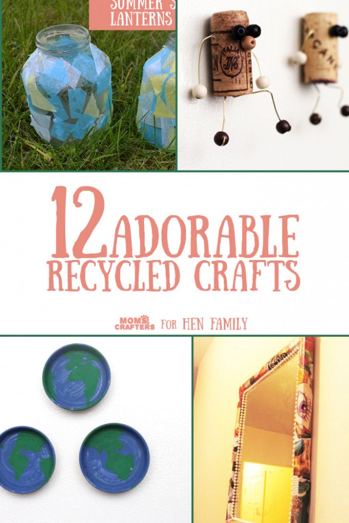 12 Adorable Recycled Crafts * Moms and Crafters