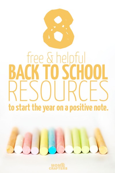 8 free Back to school resources * Moms and Crafters