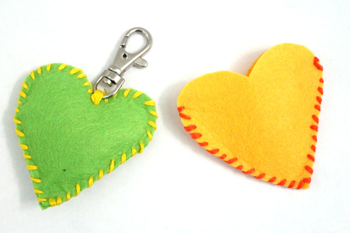 Felt Heart Scissors Pouch