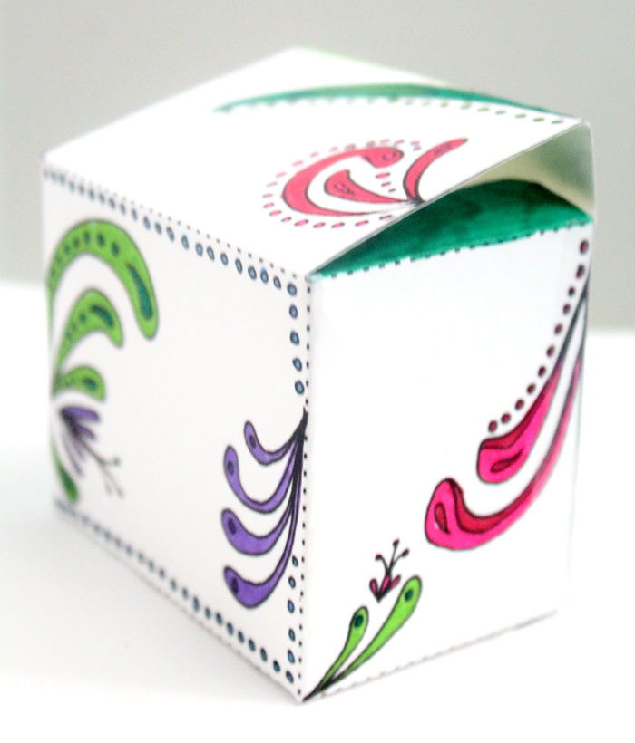 Free Printable Color in Gift Boxes for Adults * Moms and Crafters