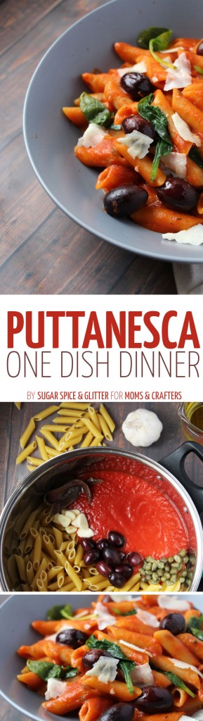 One-Pot Pasta Puttanesca * Moms and Crafters