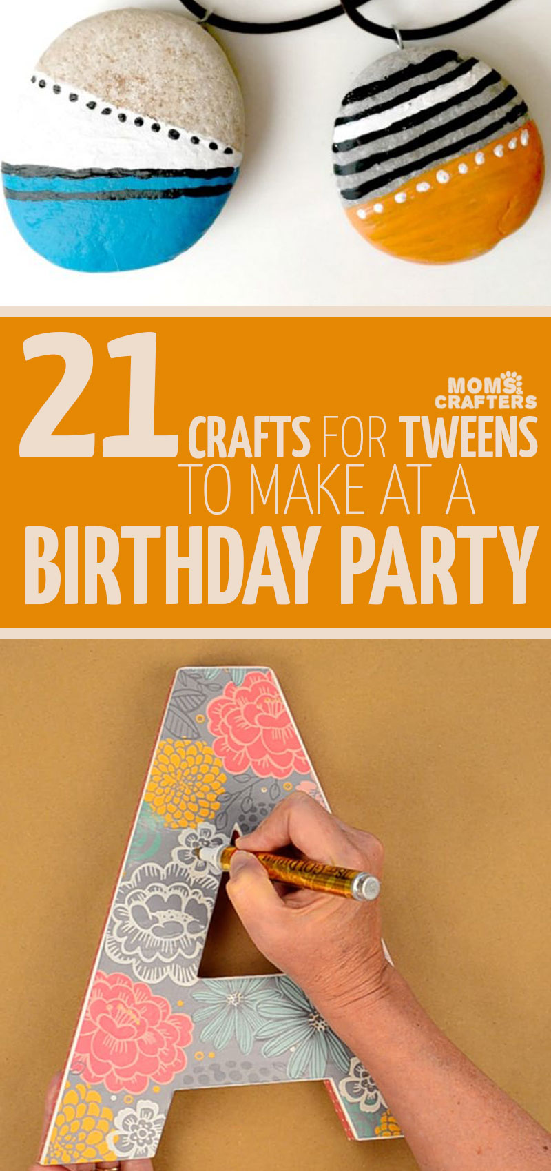 22 Cool Party crafts for teens and tweens * Moms and Crafters