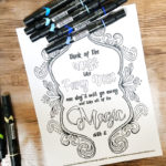 Free Printable Coloring Page for Moms - Think of the Mess