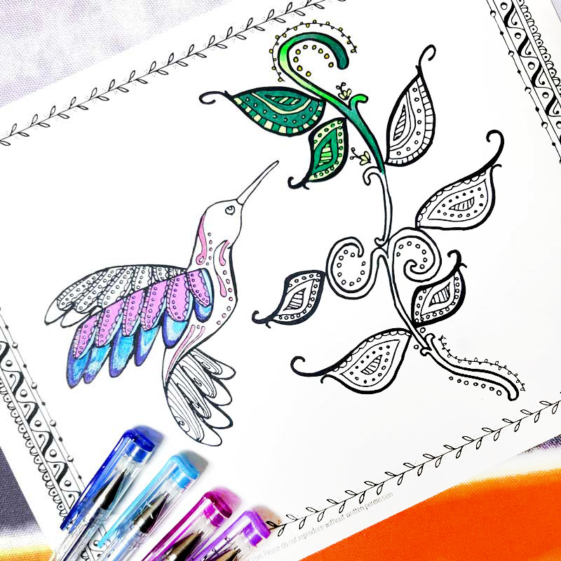 29 Coloring Pages for Gel Pens ideas  coloring pages, coloring book pages,  adult coloring pages