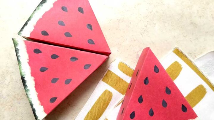 Paper Craft Templates for Play Fruit: Watermelon * Moms and Crafters