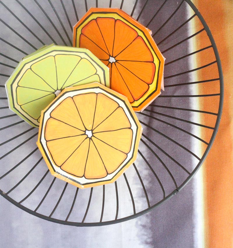 lemon slice coloring page