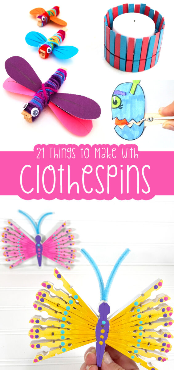 Clothespin Crafts: Puppets, Kids Crafts, and ideas for the home