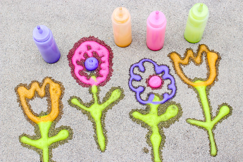 DIY Sidewalk Watercolors + Safety Dome - Playfully