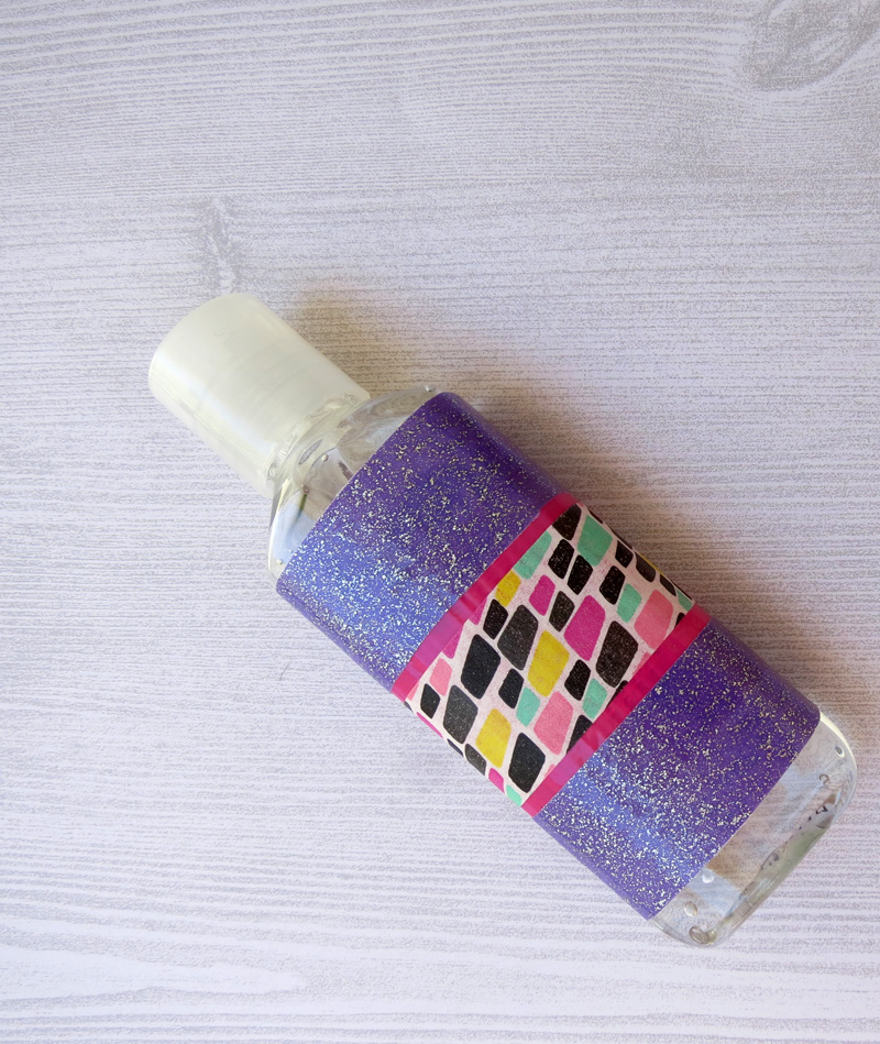 Baby Shower Favors - Washi Tape Hand Sanitizer * Moms and Crafters