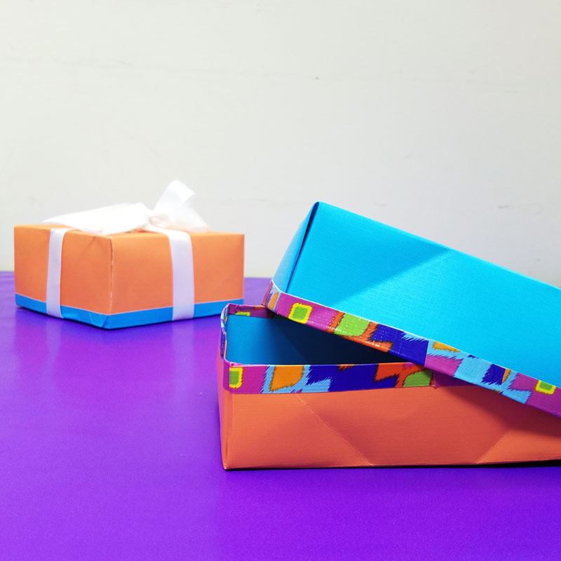 How to Make a Paper Box Tutorial - Easy Kids Origami