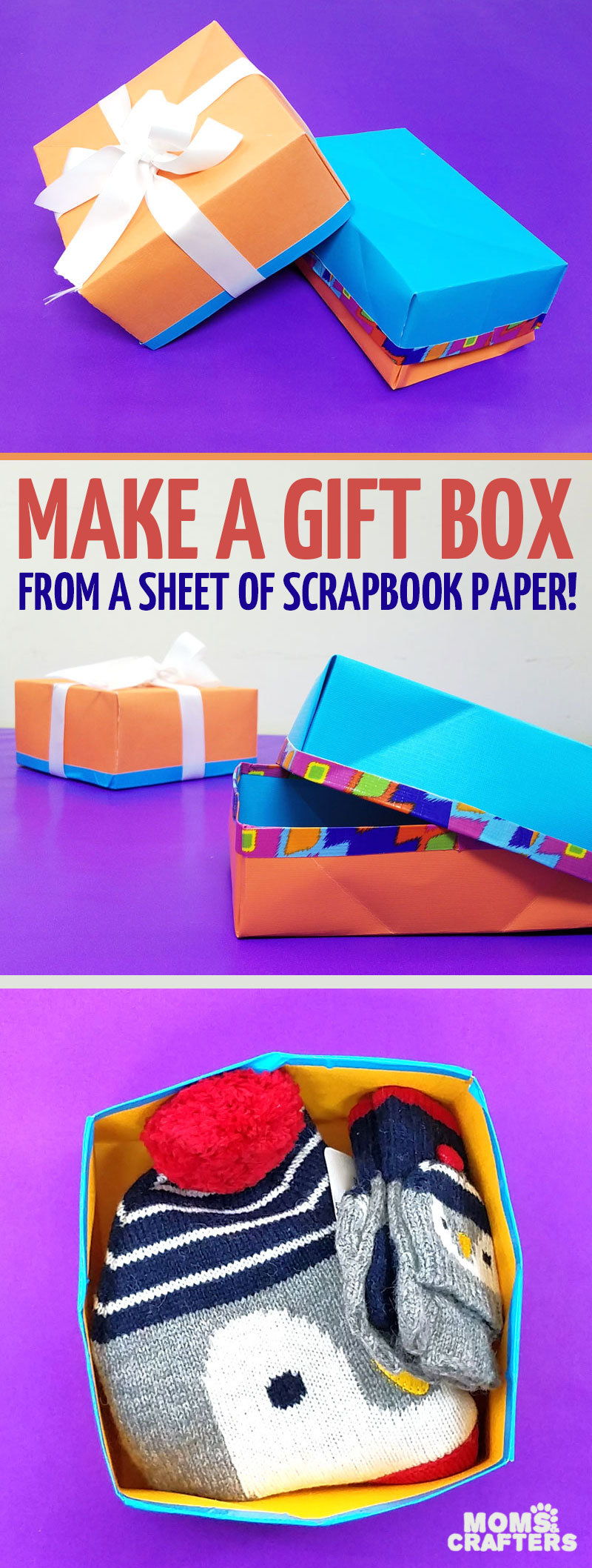 DIY Scrapbook Paper Gift Box - Make Something Mondays