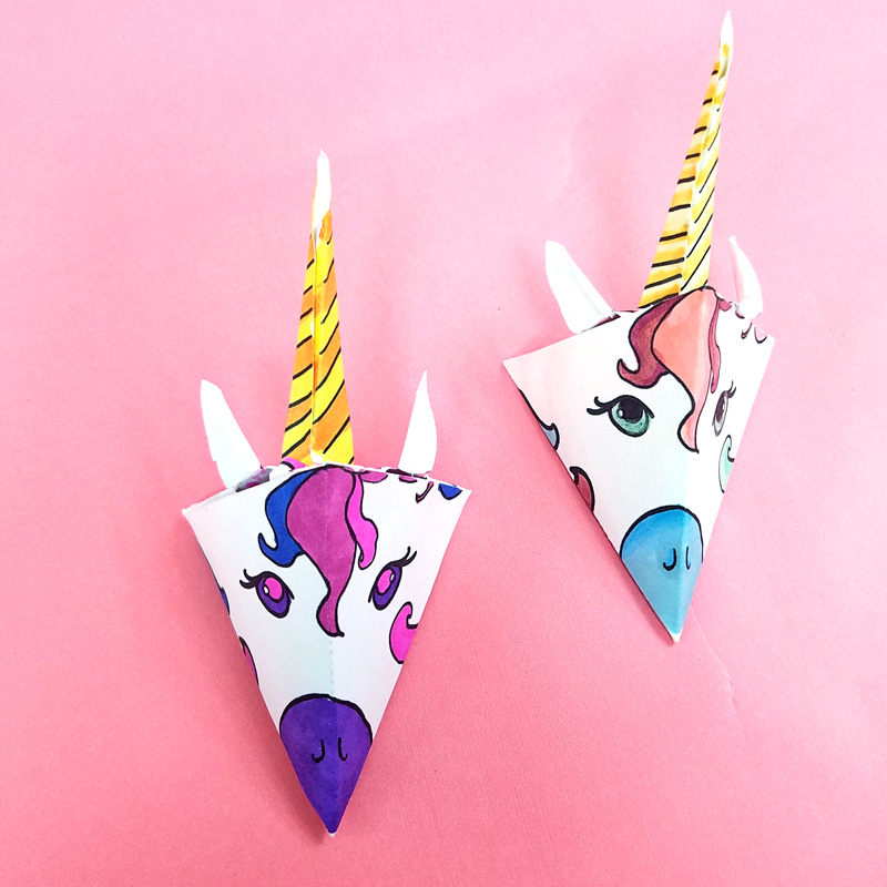 Unicorn Paper Craft Template - Make a Mobile! * Moms and Crafters
