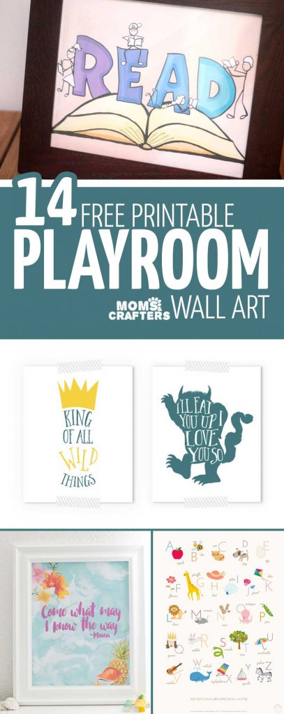 Free Playroom Printables - Nursery Wall Art * Moms and Crafters