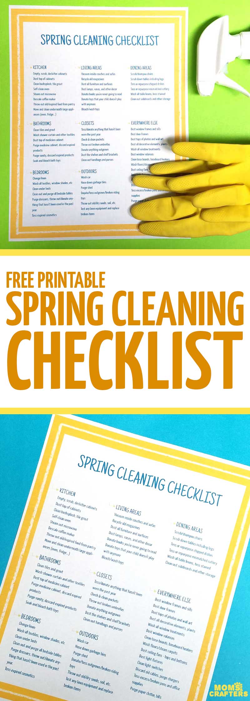 Spring Cleaning Hacks with Free Printables