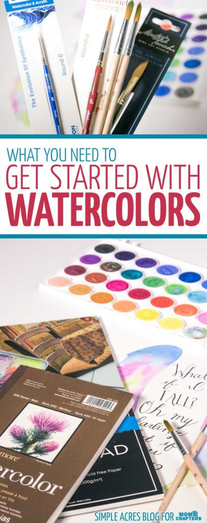 Watercolor Materials and Painting Supplies * Moms and Crafters