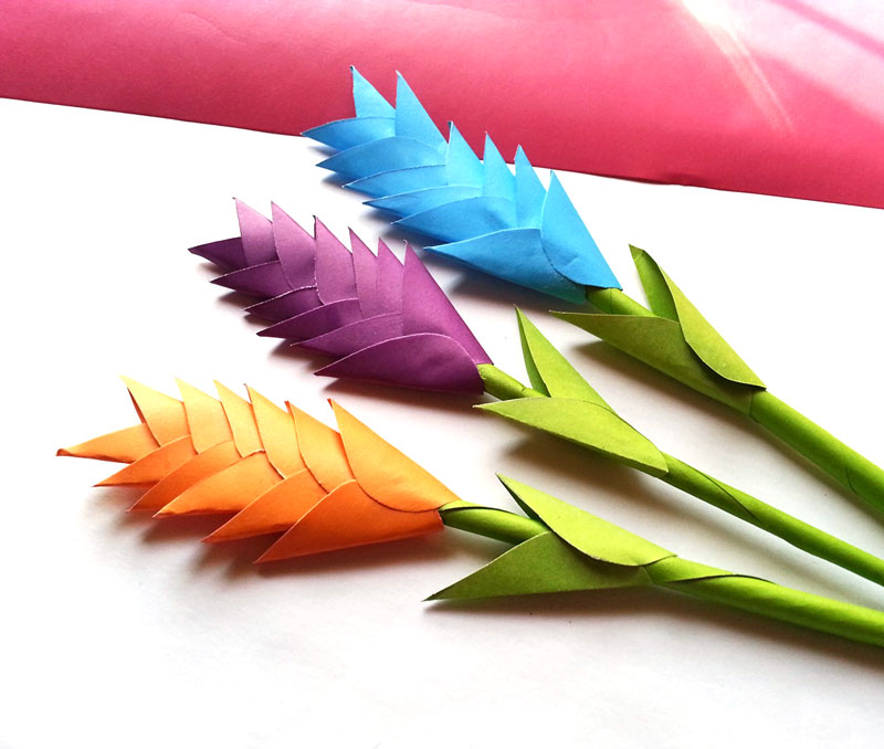 DIY Paper Heliconia - Free Printable Paper Flower Templates