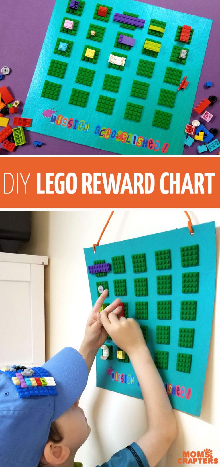 DIY Reward Chart for Kids With a builtin reward system for LEGO fans!