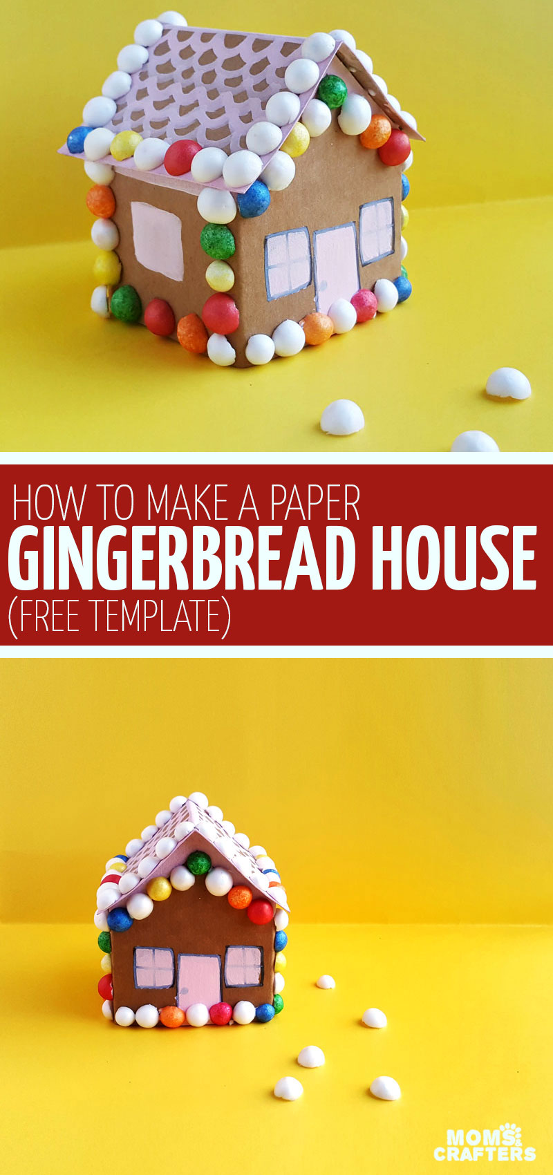 paper gingerbread house patterns