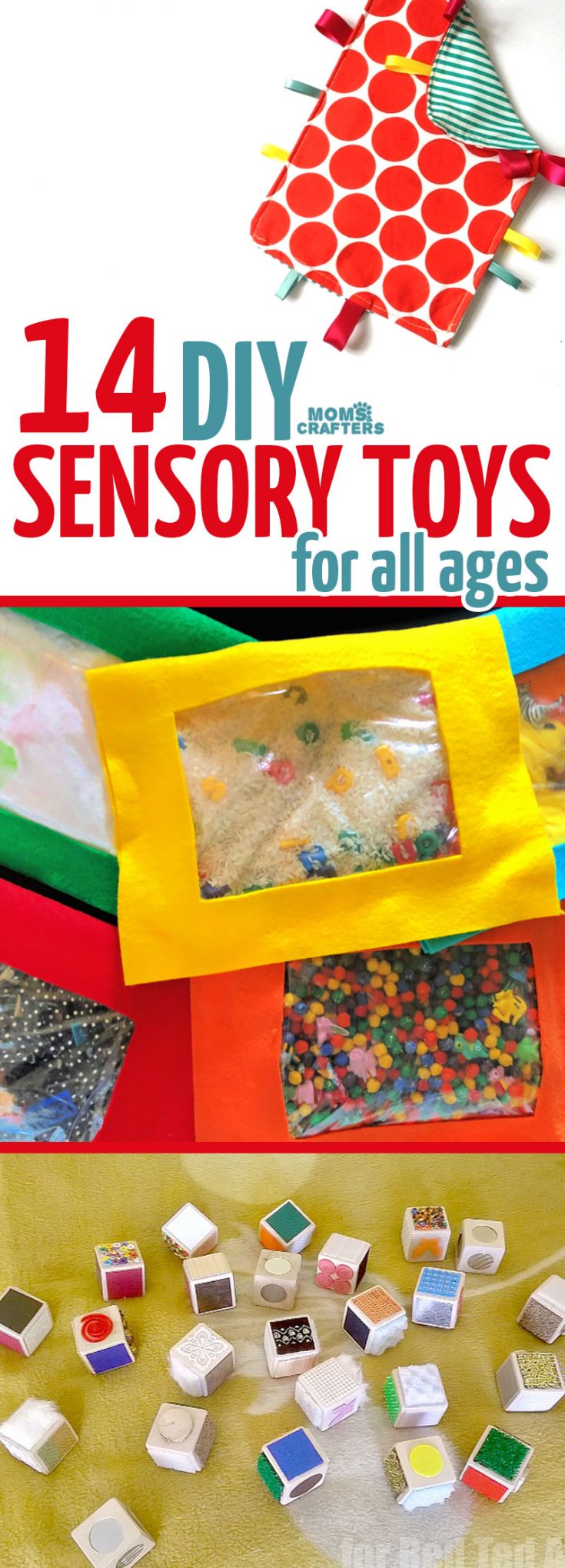 DIY Sensory Toys - 14 Toys for Sensory Play * Moms and Crafters