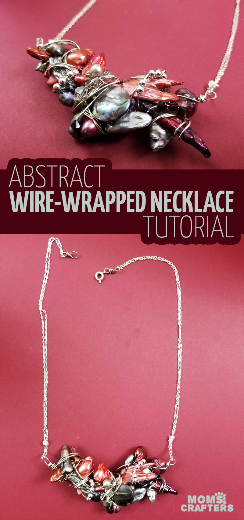 How to wrap crystals with wire * Moms and Crafters