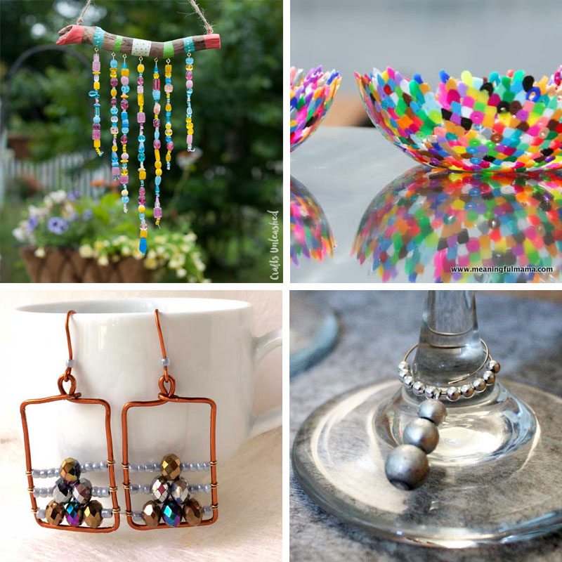 Bead Crafts - 17 Ideas for Home Decor, jewelry, kids, and more!