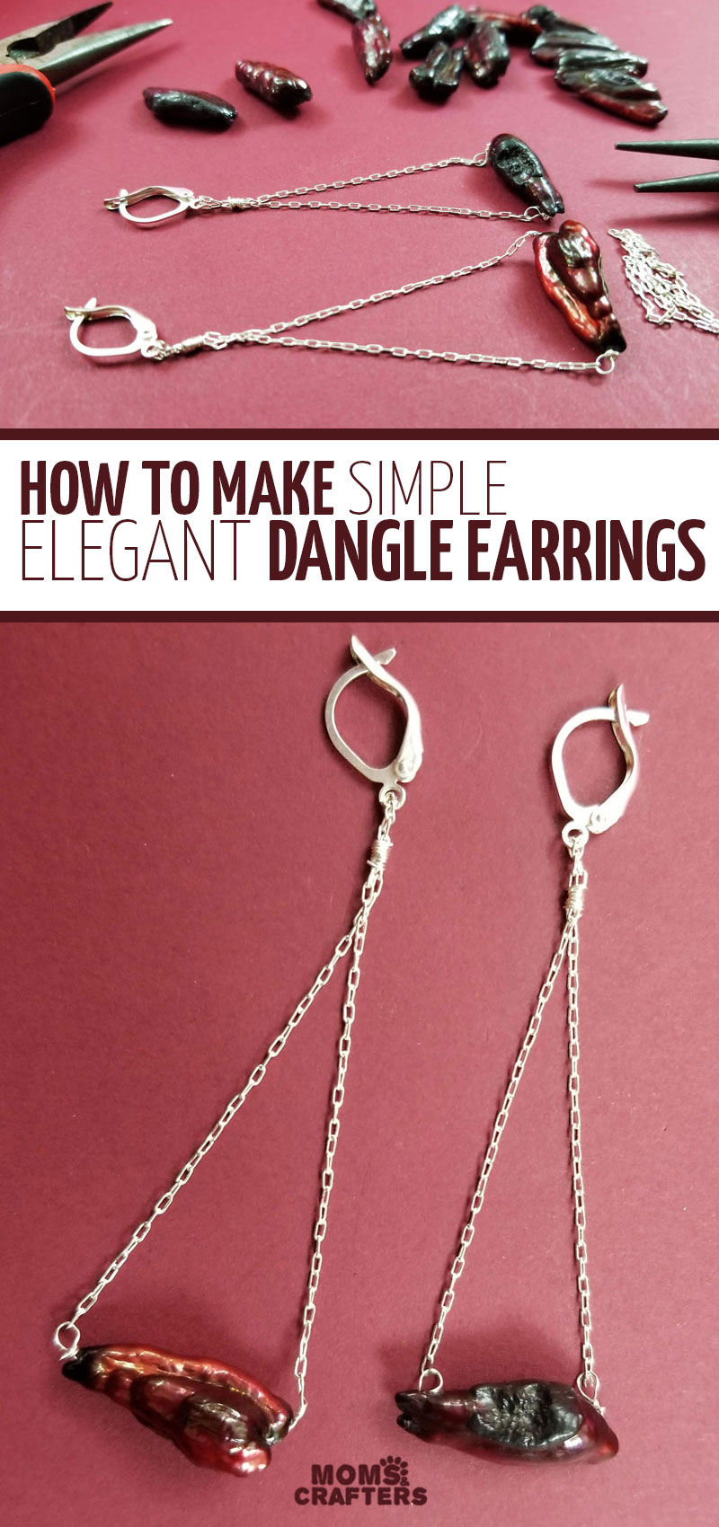 How to make Long Beaded Earrings 
