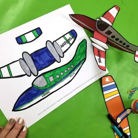 Easy Paper Airplane Templates to Print, Color, Craft, and fly!