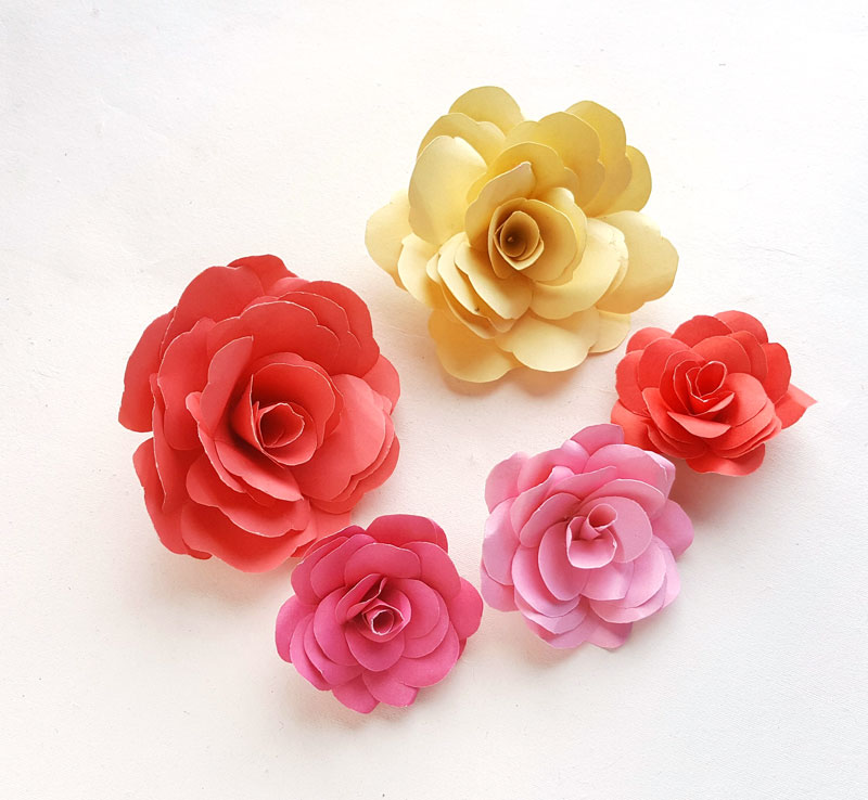 Diy Paper Roses And A Cool Paper Flower Spring Wreath