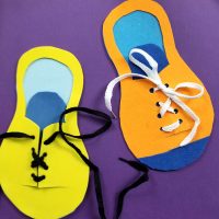 Shoe Tying Practice - Template and DIY Toy * Moms and Crafters