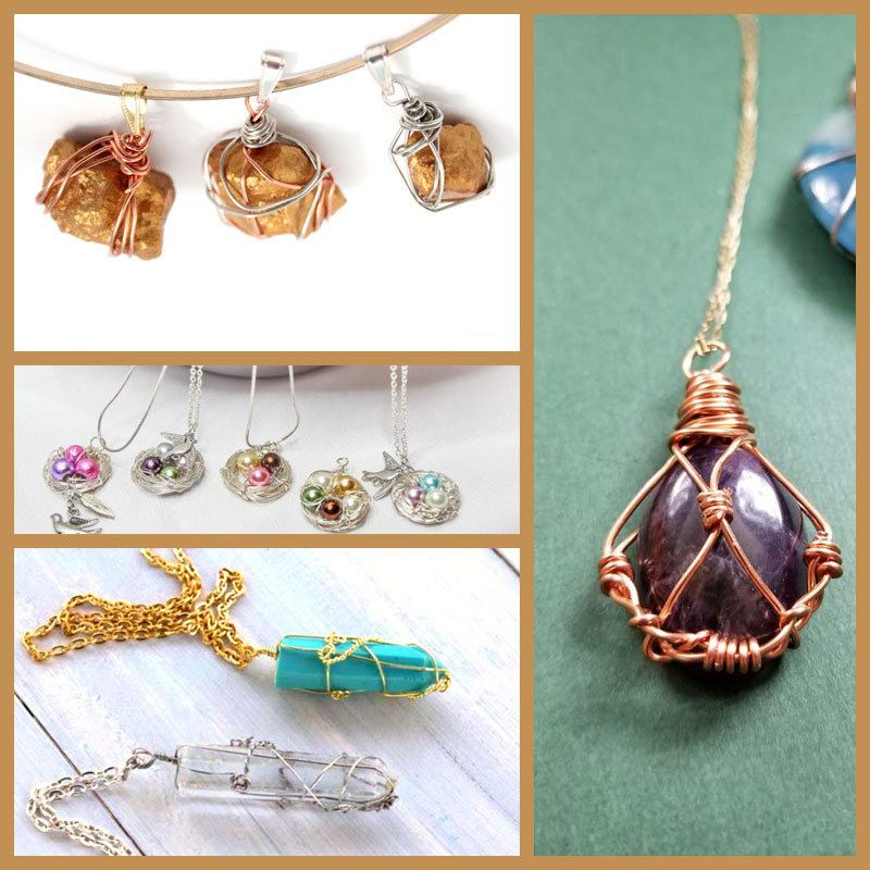 How to Wire Wrap a Pendant - 14 Cool Ideas! * Moms and Crafters