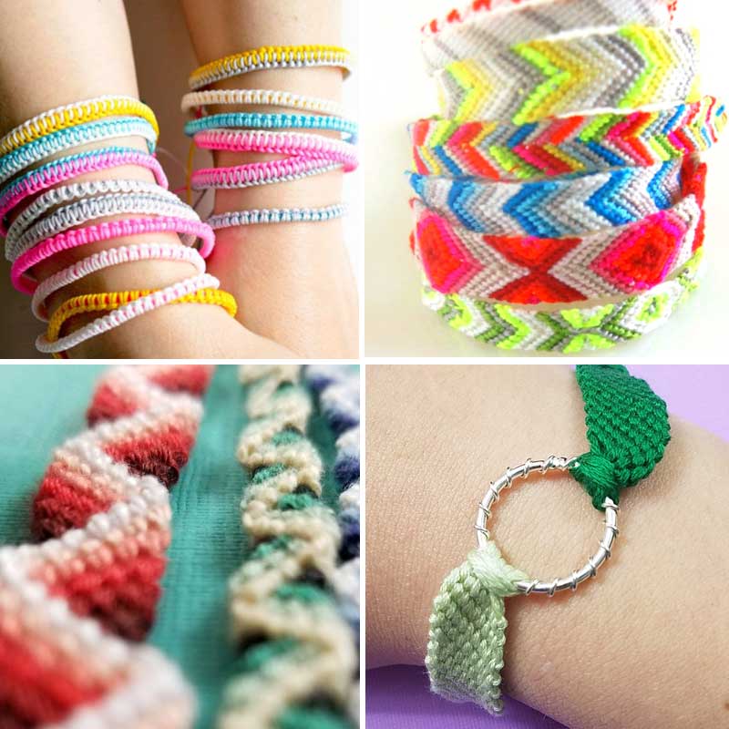 Friendship Bracelet Patterns for Beginners * Moms and Crafters