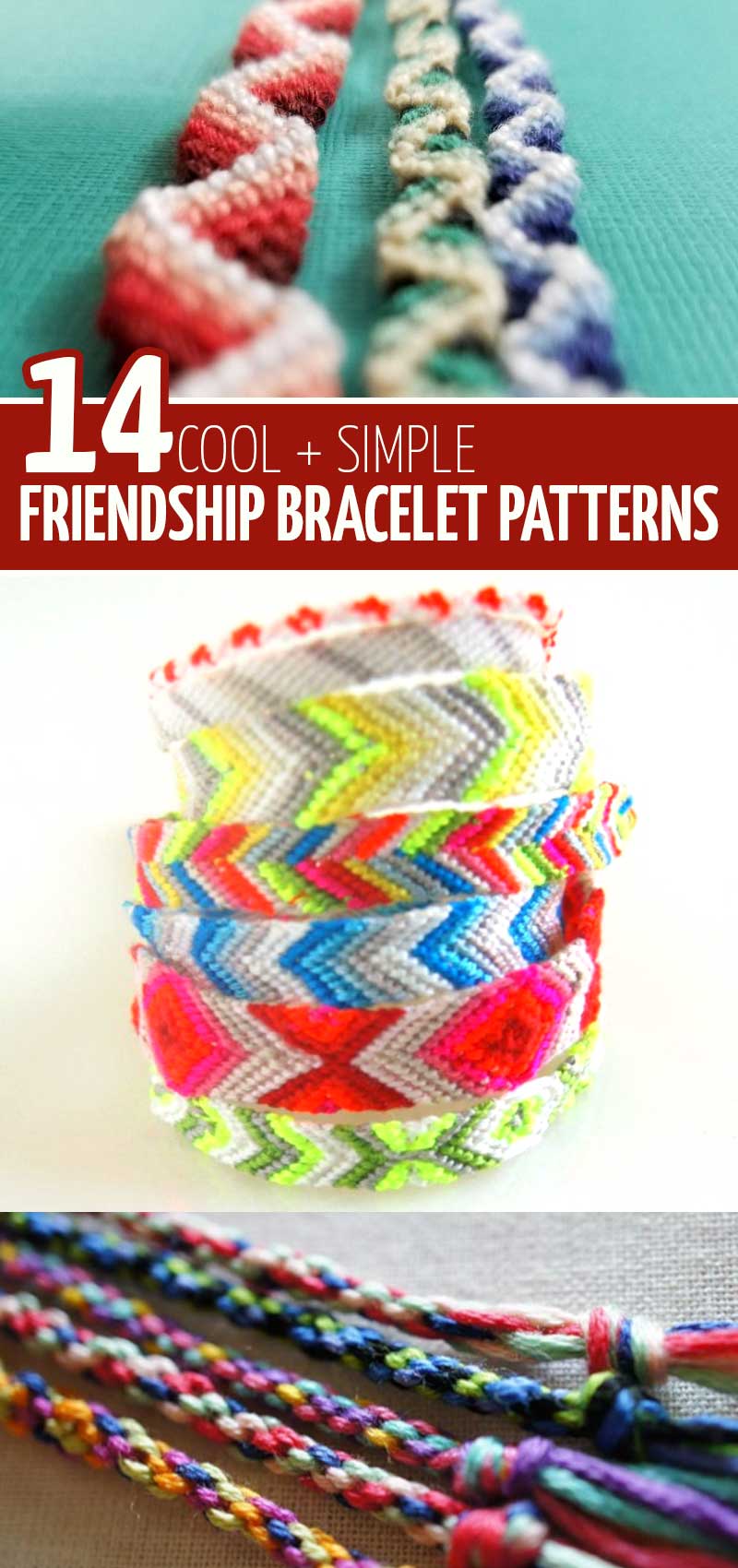 How to Make Friendship Bracelets out of String  Diy bracelets with string,  Friendship bracelets with beads, Braided friendship bracelets