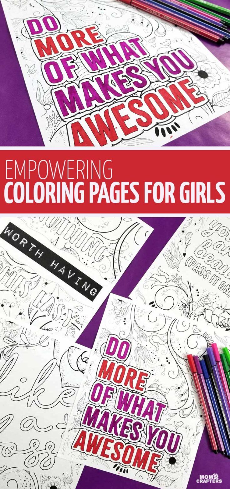 Coloring Pages for girls 10 and up - Empowering Adult Coloring Pages