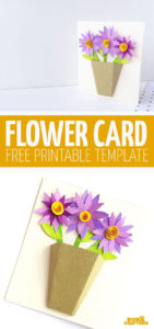 3D Flower Bouquet Card - Paper Flower DIY Card * Moms and Crafters