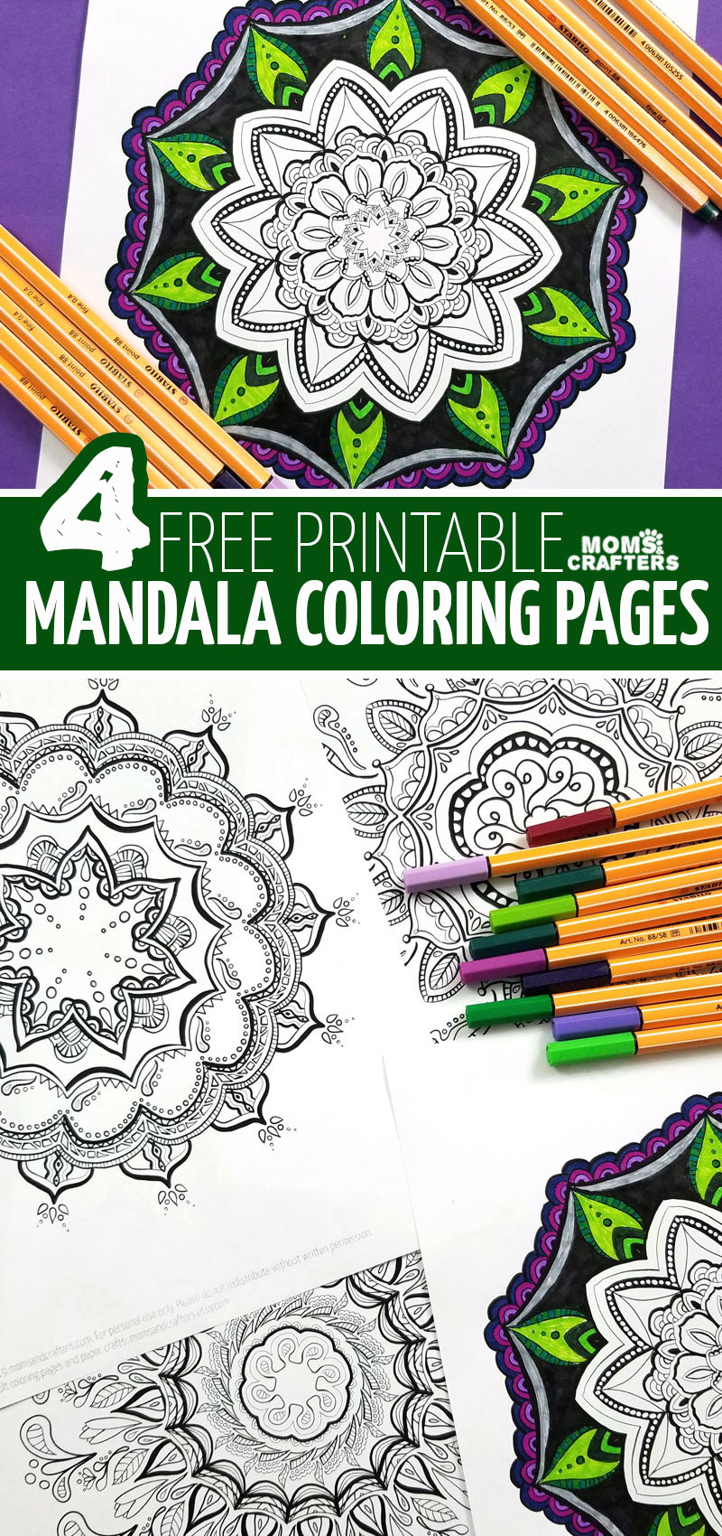 Download Free Printable Mandala Coloring Pages For Adults Moms And Crafters