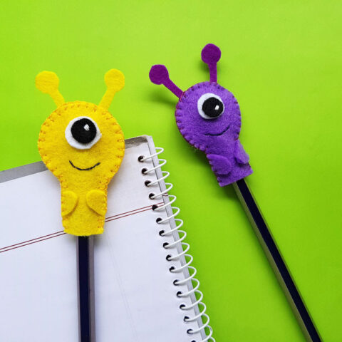 Monster Pencil Topper Craft - Free Printable Template for Kids