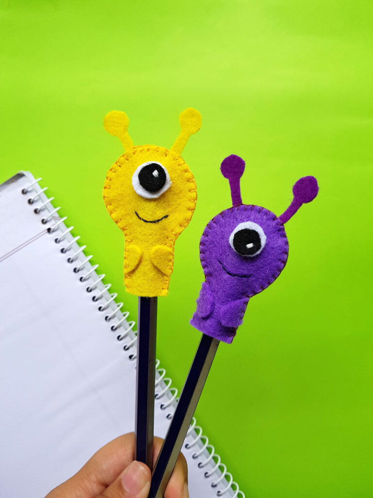 Monster Pencil Topper Craft - Free Printable Template for Kids