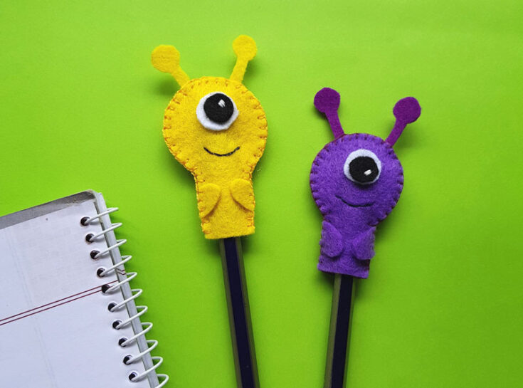 Monster Pencil Topper Craft - Free Printable Template for Kids