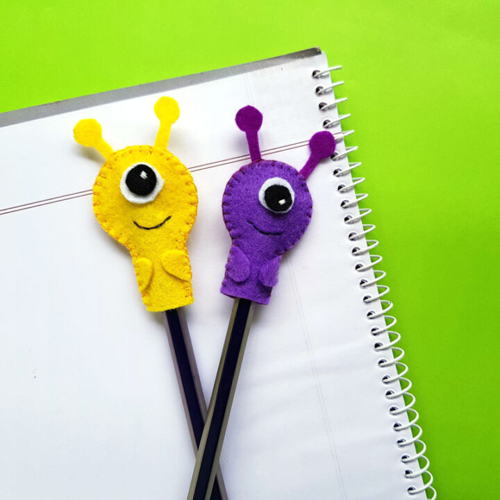 Monster Pencil Topper Craft - Free Printable Template for Kids