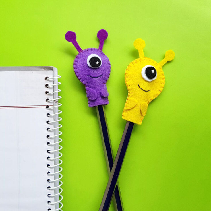 Monster Pencil Topper Craft - Free Printable Template for Kids