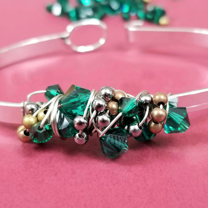 Bead Patterns and Ideas : Tennis Crystals and Beads Bracelet Pattern