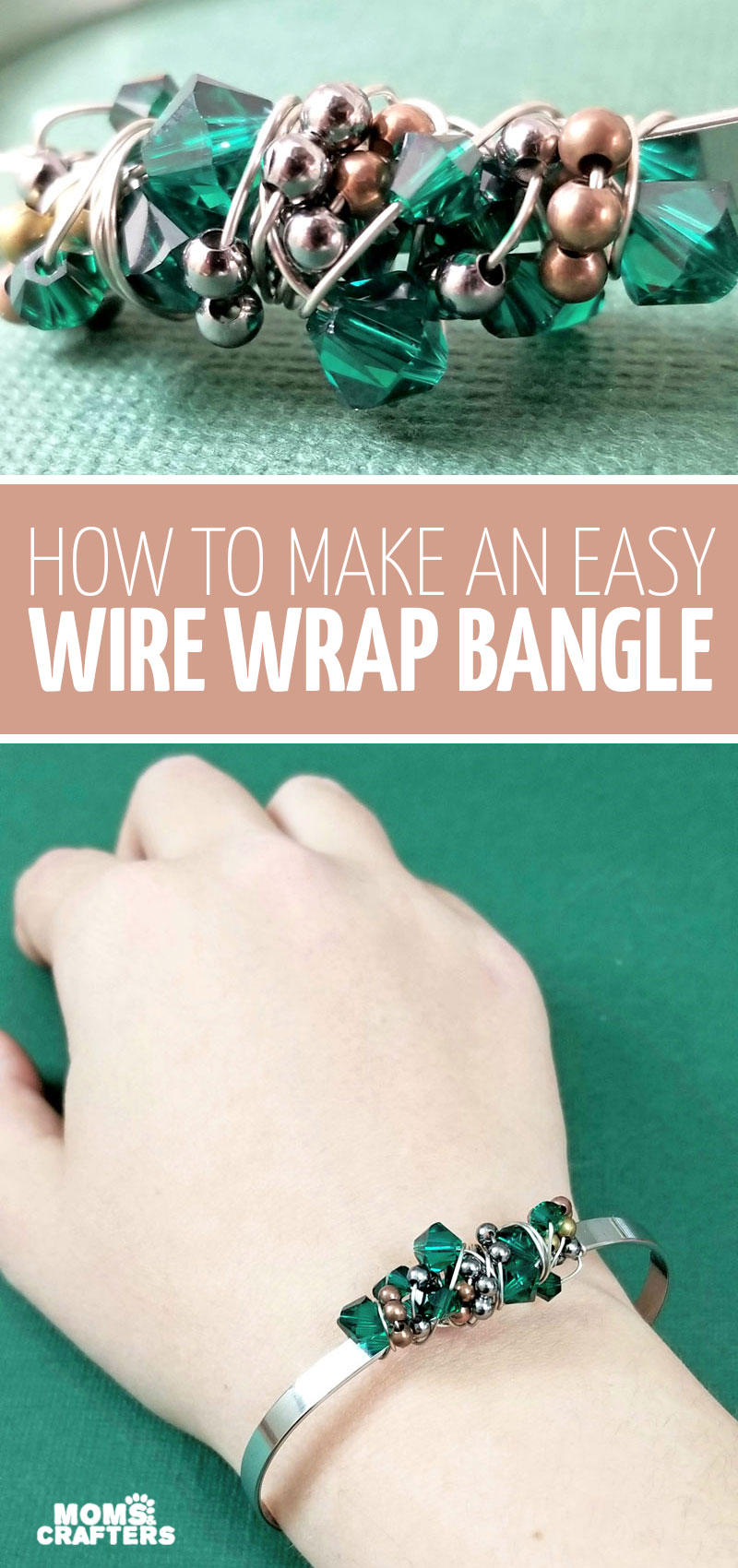 Easy Tutorial on How to Make a Multiple-strand Wire Wrapped Bracelet-  Pandahall.com