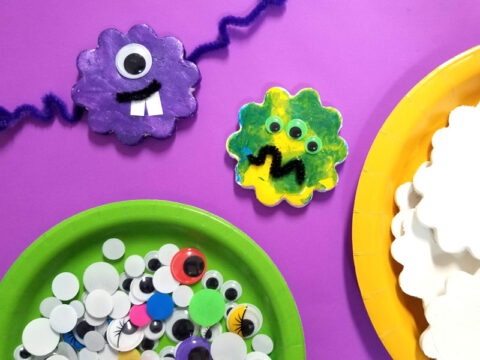 Monster Craft Invitation - Decorate Magnets! * Moms and Crafters